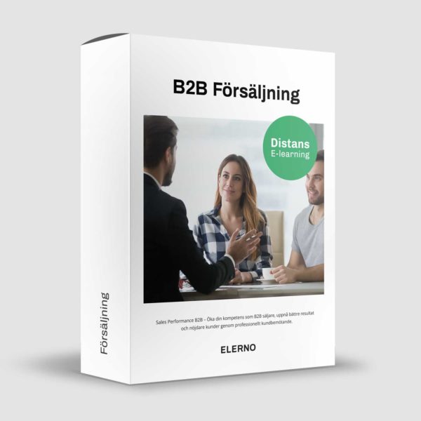 B2B säljare utbildning - 100% Online - Kurs på distans